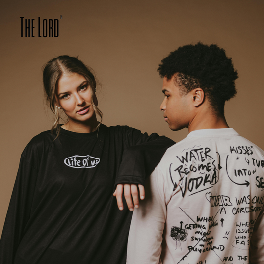 Image of a man and woman wearing streetwear