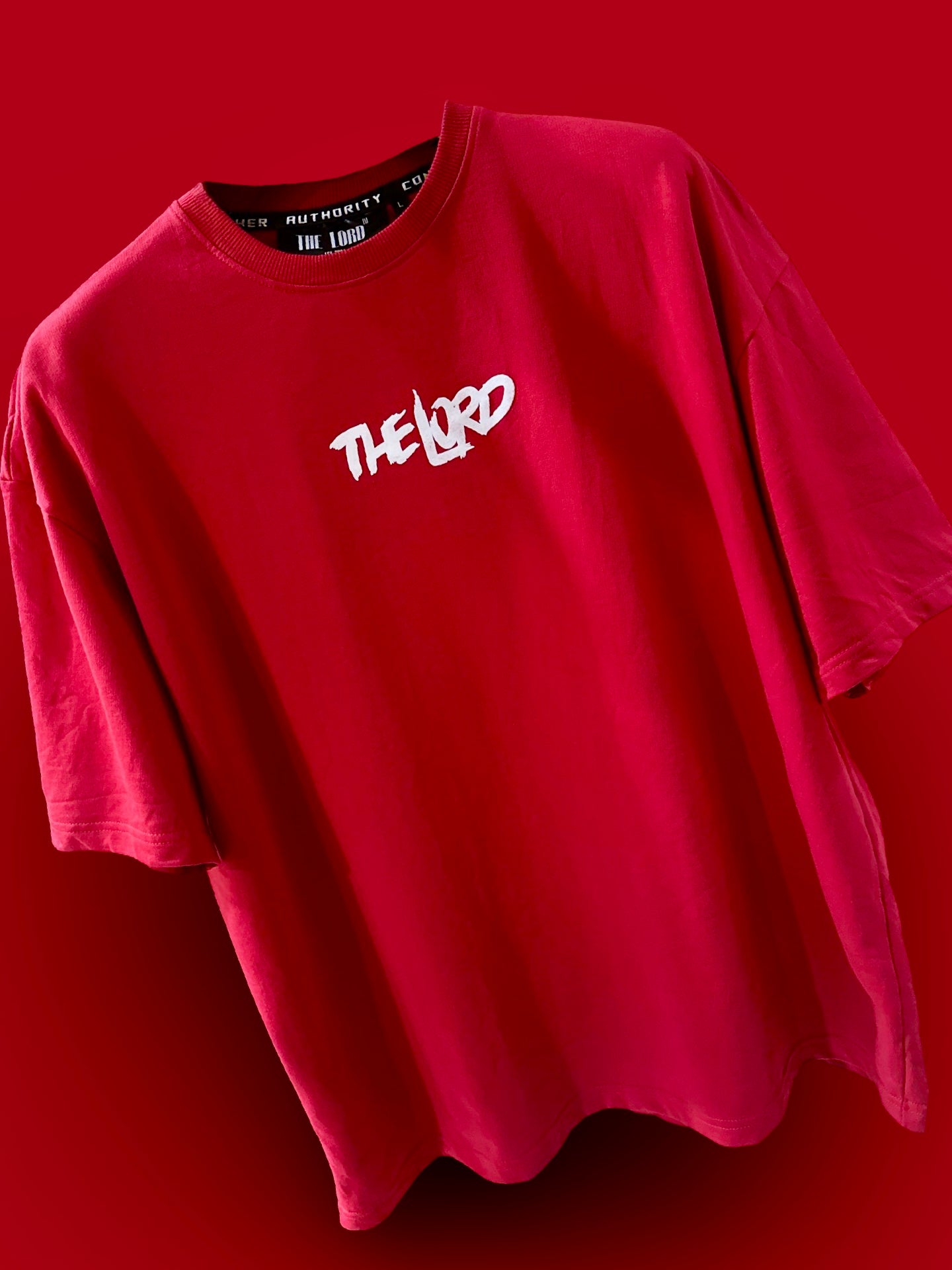Beyond Human 1.0 Red Edition t shirt front view